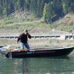 Un pescatore impegnato